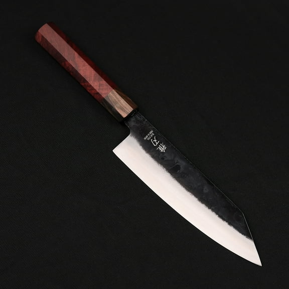 Bunka Blue Steel Ebony Wood Handle 185mm/7.3 in