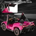 thumbnail image 4 of OLAKIDS 2 Seater Kids Ride on Car, 12V 4WD Licensed Lamborghini Veneno Powered Electric Vehicle with Hydraulic Doors, Rocking Mode, Adjustable Speeds, Remote Control, MP3, Headlight, 4 of 9