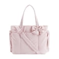 thumbnail image 1 of Bolso tote de moda impermeable para llevar debajo del brazo, bolso de mano para ir al trabajo o de vacaciones. Rosa, 1 of 9