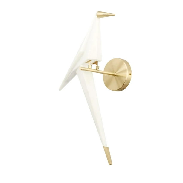 Aplique de pared creativo de un solo cabezal Luminaria Birdie Light LED Origami Derecha