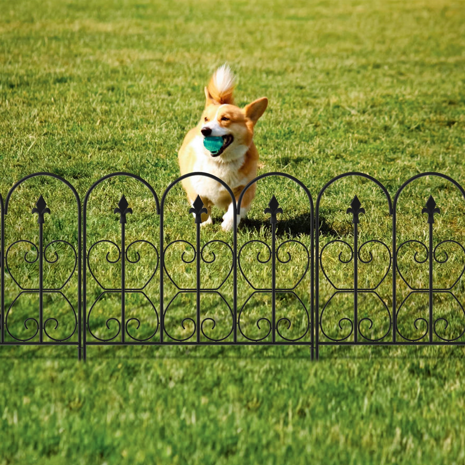 Decor Fence Garden Yard Lawn Barrier Outdoor Landscape Rustproof Dog Home Border 