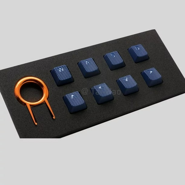 Tai Hao Rubber Gaming Backlit Keycaps 8 Keys Blue Walmart Com Walmart Com