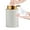 White, variant on Elegant Foaming Soap Dispenser, Designed with Flower-Shaped Emboss, Ceramic Gold Hand Soap Dispenser for Bathroom (White)