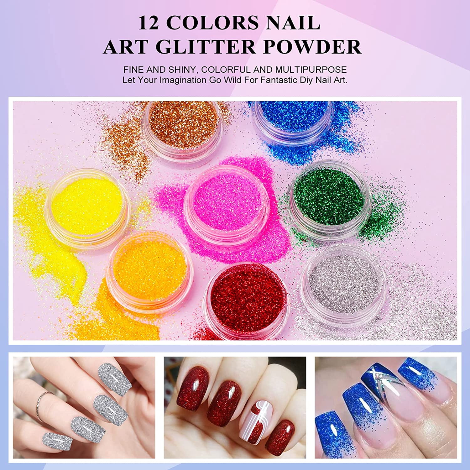Morovan Acrylic Nail Kit Glitter Acrylic Powders Monomer Liquid Set Professional with Everything with Lamp Nail Tips Acrylic Brushes DIY Nail Decoration Tools