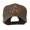 Brown, variant on USA Logo with Star Embroidered Cap - Red OSFM