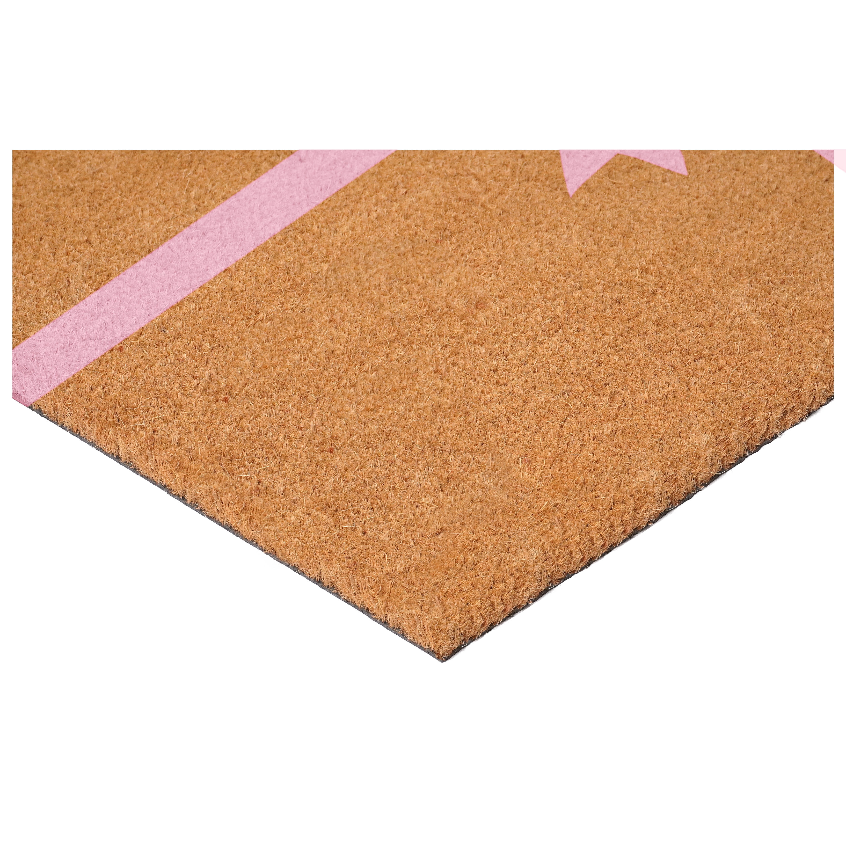 Calloway Mills 117572436 Pink Holiday Gift Doormat, 24" x 36"