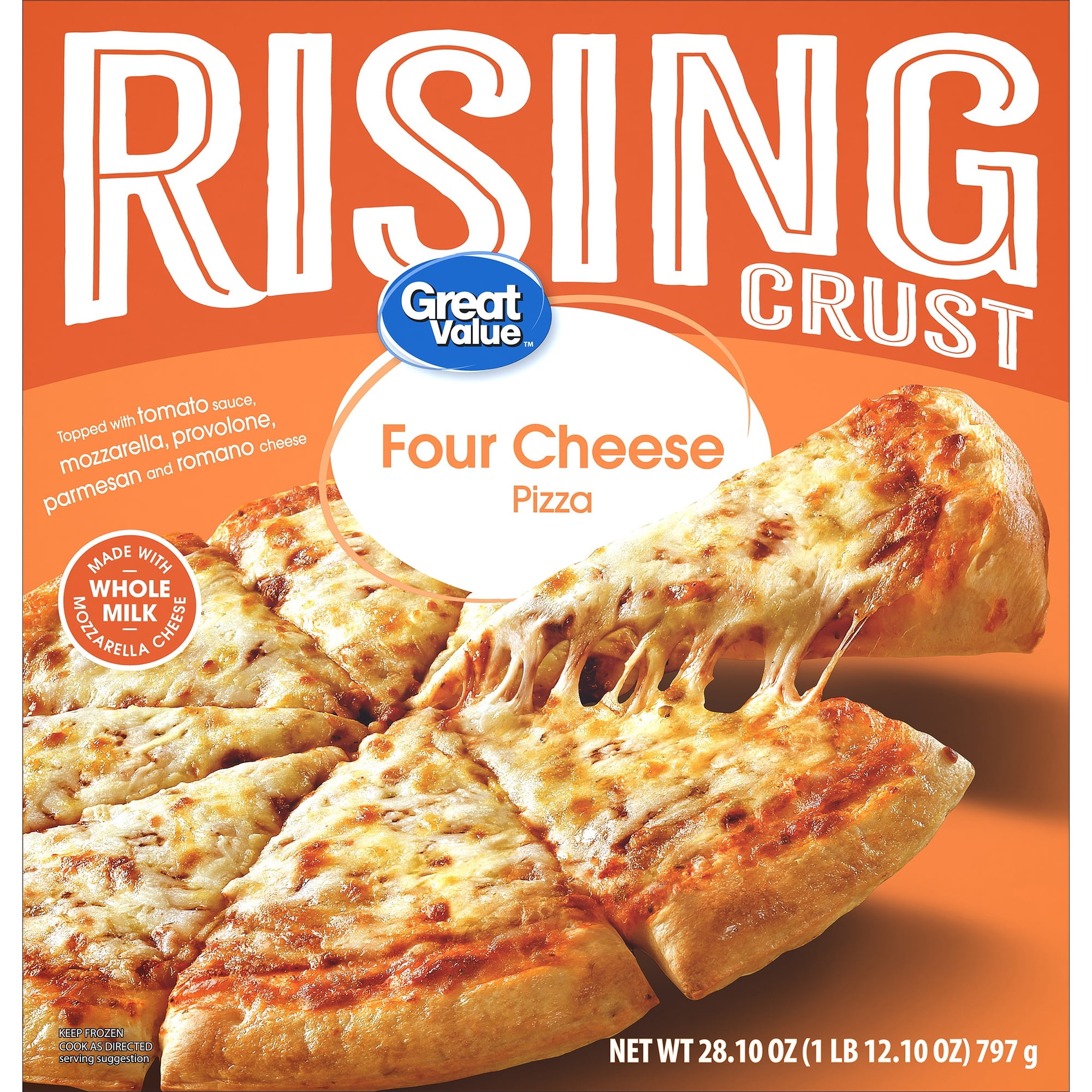 Great Value Rising Crust Cheese Pizza, 28.10 oz (Frozen)