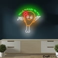 thumbnail image 3 of Craftnamesign Talk Turkey To Me Neon Light, Turkey LED Sign Wall Art, Thanksgiving Decor, 3 of 5