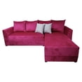 thumbnail image 1 of Sala esquinera Samso EL BAZAR STORE Terciopelo rosa 240x180 cm Moderna en esquina, 1 of 4