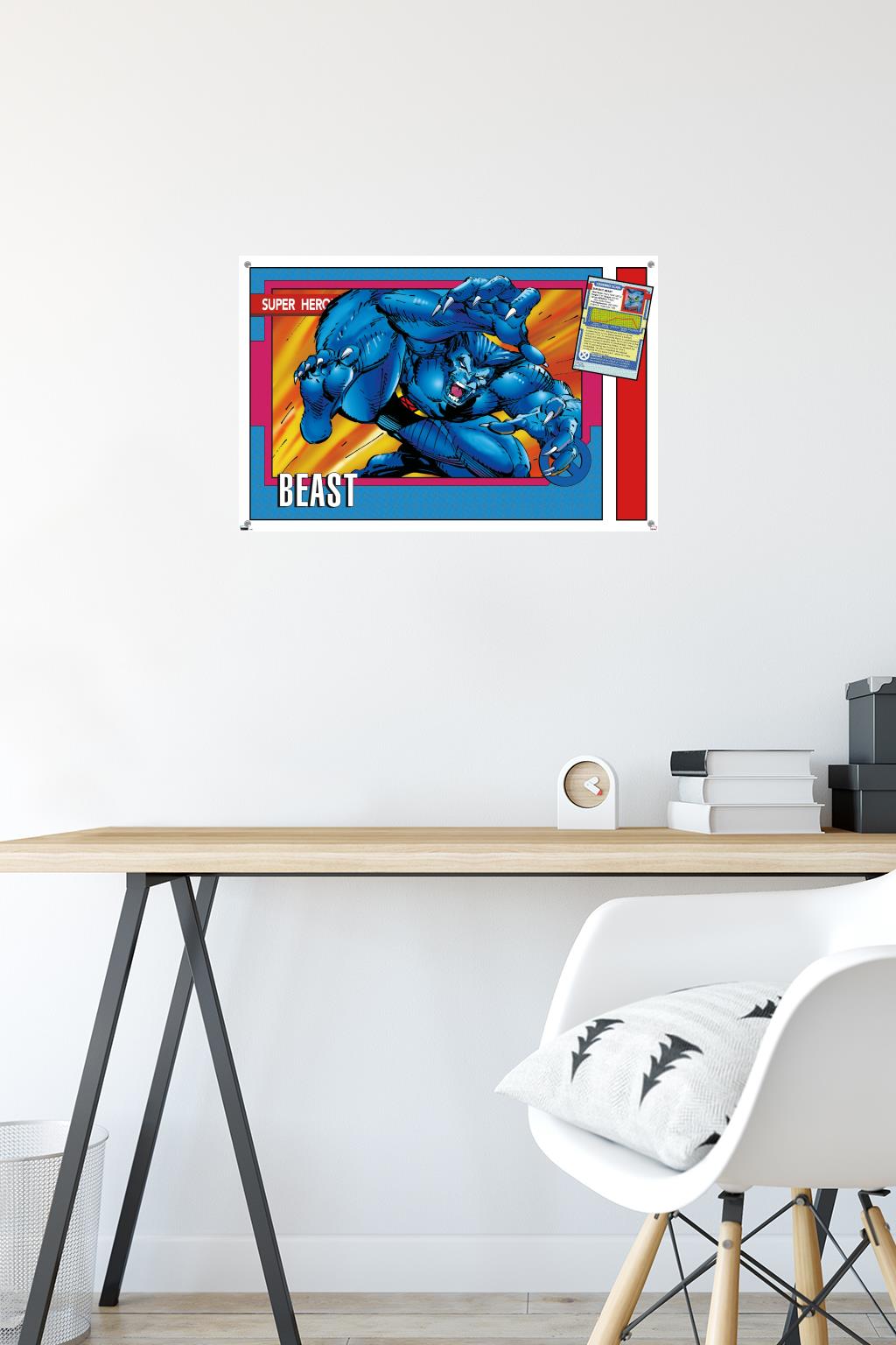 Marvel Trading Cards - Beast Wall Poster with Push Pins, 14.725" x 22.375"