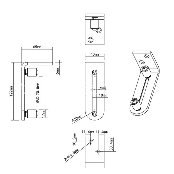 Promoción Guía De Piso Para Puerta Corrediza, Guía De Piso Para Puerta, Riel De Piso Para Puerta De Granero Guia De Piso Ajustable Para Soporte De Piso Corredizo De Montaje En Pared De Acero Al Carb