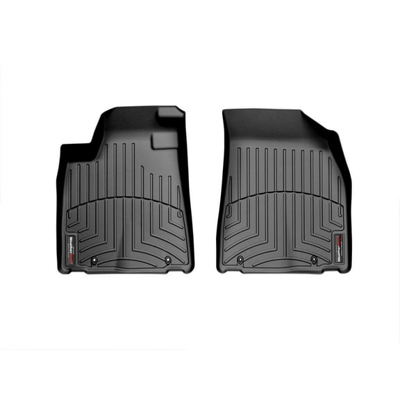 WeatherTech Custom Fit FloorLiners compatible with 2010-2012 Lexus RX - 1st Row (Driver & Passenger), Black