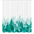 thumbnail image 3 of Ambesonne Butterfly Shower Curtain, Spring Theme Abstract, 69"Wx70"L, Teal White, 3 of 3