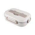 thumbnail image 2 of Fiambrera Bento Box de acero inoxidable 304, para horno microondas, especial para estudiantes, portátil, con aislamiento, 2 of 2