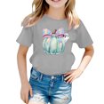 thumbnail image 4 of CONZONE Halloween Big Boys Tshirts Short Sleeve Pumpkin Graphic Tees for Boys Crew Neck Spooky Season Casual Tops, 4 of 4