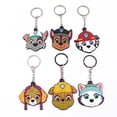 thumbnail image 4 of Lindo llavero de goma suave de PVC con forma de perro, colgante para bolso escolar de patrulla canina de dibujos animados, código de barrido de exhibición, pequeño regalo, 4 of 6