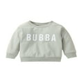thumbnail image 1 of MesaSe Toddler Baby Boys Girls Pullover BUBBA Letters Print Sweatshirt Long Sleeve Casual Sweater Fall Clothes, 1 of 7