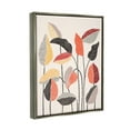 thumbnail image 3 of Stupell Industries Modern Stripes Squiggle Pattern Flower Sprigs Botanical Motif Luster Gray Framed Floating Canvas Wall Art, 16x20, by Ioana Horvat, 3 of 5