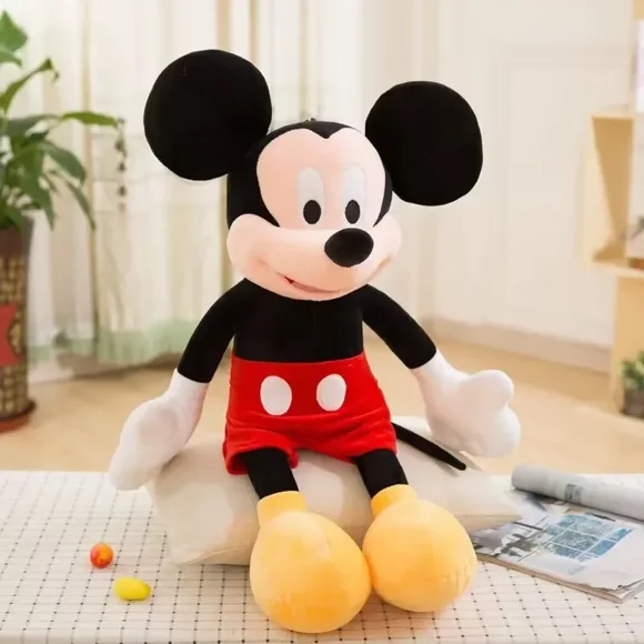 Cartoon Disney Couple Mickey Minnie Doll 35cm Anime Red Pink Minnie Mouse Plush Toys Girlfriend Children Gifts Lovely Plush Toy Mickey 35cm