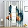 thumbnail image 2 of Flower Butterfly Curtains for Bedroom - Floral Insect Blackout Curtains for Living Room - Decorative Patterned Grommet Drapes - Window Treatments & Home Decor - 54 Inch Curtains 2 Panel Set - K&W85, 2 of 7