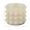 thumbnail image 4 of Decorative Bubble Glass Scented Candle for Men and Women - Stylish Large Votive Candle for Indoor and Outdoor Home Decor - Ideal for Living Room, Bedroom, and Bathroom Decor - 7", Ivory, 4 of 12