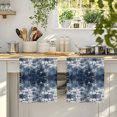 thumbnail image 4 of Navy Blue Kitchen Towels Set of 1, Vintage Abstract Minimalist Tie-dye Art Absorbent Dish Towels for Kitchen, Microfiber Hand Towel, Quick Drying Tea Towel for Cleaning Decorative Dishcloths, 4 of 7
