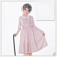 thumbnail image 6 of Women's Silly Dress Up Granny Outfit 100 Days Of School Floral Dress 3 Piece Set Pink M, 6 of 7