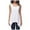 White, variant on BYHONG Women T Shirts Tops Blouses Tops Tunic Long Shirt Long Basic Backless Sleeveless Asimetric Cotton Summer Everyday Casual Loose Womens Vest Blue XXXL