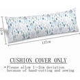 thumbnail image 4 of Eucalyptus Leaf Body Pillow Cover White and Blue Long Pillow Case with Zipper Decorative Bedding Pillowcase Spring Eucalyptus Watercolor Throw Pillow Covers Soft Cushion Pillow Case for Couch,20"x54", 4 of 5