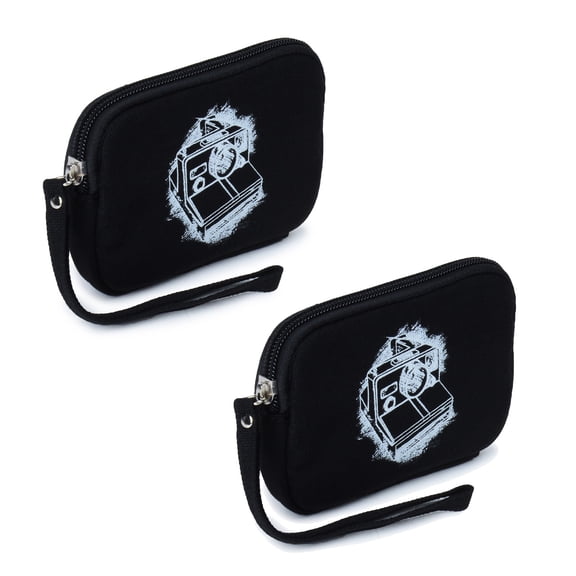 2-Pack Travel Cable Organizer Cases – Waterproof Electronics Storage Pouches for Chargers, Cords, USB & Accessories – Compact Portable Organizer Bags (Black)