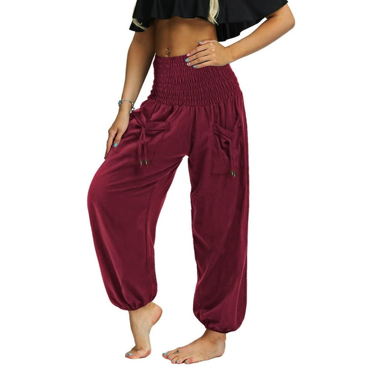Women's Lightweight Pants Bloomers Loose Bloomers Sports Fitness Dance  Practice Wide Leg Dress Classic Fashion Yoga Business Trouser Casual Soft