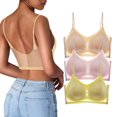 thumbnail image 1 of WILLBEST Brasier Push Up Mujer Sujetador Deportivo De 3 Piezas Para Mujer, Cómodo, Sexy, De Seda Fina, Con Espalda Hermosa, Sin Costuras Y Holgado., 1 of 3