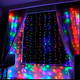 thumbnail image 4 of Cortina Navideña Decorativa Importadora La Merced Luz Led 400 Focos Multicolor 3 x 1.5 M Cable Transparente, 4 of 5