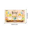 thumbnail image 3 of Easter Bunny Floral Egg Door Mat, Bunny Rabbit Flower Welcome Front Door Mat Indoor Outdoor Entrance, Easter Door Mats Rugs for Porch Entryway Decor, 3 of 6