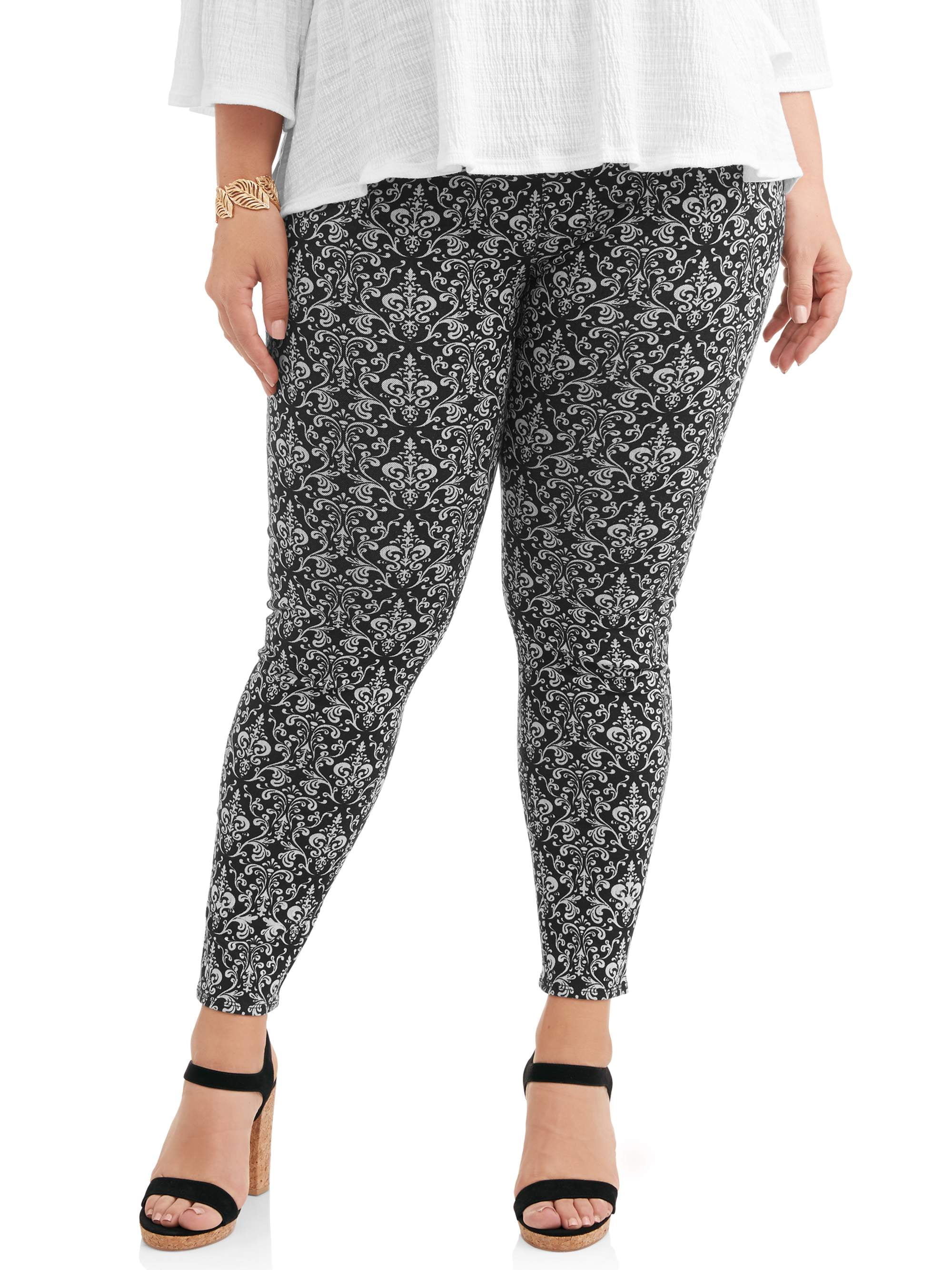 Terra & Sky - Terra & Sky Women's Plus Size Full Length Super Soft Jegging - Walmart.com