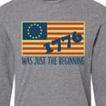 thumbnail image 4 of Inktastic Vintage US Flag Long Sleeve T-Shirt, 4 of 5