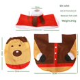 thumbnail image 3 of Christmas Clearance Holiday Deals 2024! Rvasteizo Christmas Decorations, Christmas Toilet Cover Santa Claus Four Piece Set Toilet Christmas Anti Fatigue Kitchen Mat , Waterproof Non-Slip Kitchen Mats, 3 of 6