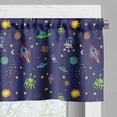 thumbnail image 3 of Ambesonne Space Valance Pack of 2, Doodle Cosmos Elements, 54"X12", Multicolor, 3 of 5