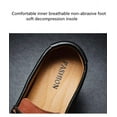 thumbnail image 3 of Men's Suede Leather Lightweight Breathable Rubber Casual Loafers Wear-Resistant Fashion Business Soft Delicate Flats Black 11 US, 3 of 7