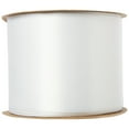 thumbnail image 7 of Offray Ribbon, White 2 1/4 inch Single Face Satin Polyester Ribbon, 9 feet, 7 of 7