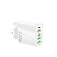thumbnail image 3 of Cargador rápido QC3.0+PD de 20 W con 3 puertos USB y adaptador funcional tipo C para cargar smartphones, 3 of 6
