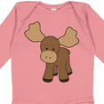 thumbnail image 4 of Inktastic Cute Moose Boys or Girls Long Sleeve Baby Bodysuit, 4 of 5