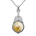 thumbnail image 1 of Yellow Chrysanthemum Flower Plant Colgante Joyería Música Guitarra Torque Star Moon Unbranded M, 1 of 3
