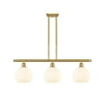 thumbnail image 2 of Innovations Lighting - White Venetian - 3 Light Stem Hung Island In Modern, 2 of 7