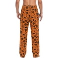 thumbnail image 4 of HPINK-T Halloween Bat Web Orange Mens Pajama Pants Lounge Men's Pajama Bottoms Soft Sleep Pants With Pockets, 4 of 9