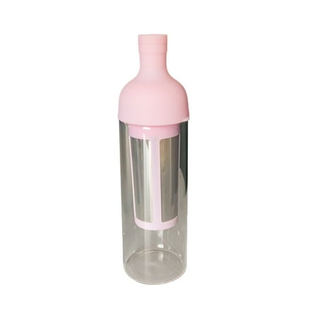 

TureClos Cold Brew Coffee Maker Glass Infused Beverages Filter Pot Reusable Washable Home Office Bar Hotel Dining Bakery Kitchen Kettle Pink