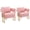 Pink, variant on YISHENG Velvet Barrel Accent Chairs Set of 2, Upholstered Living Room Side Chairs with Gold Metal Legs, Modern Armchairs for Bedroom, Lounge or Office