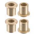 thumbnail image 1 of Unique Bargains 8x12x15mm Manchon à Bride Roulements Fritté Bronze Bague Auto-Lubrifiante 4 Pack, 1 of 5