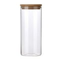 thumbnail image 1 of AMERTEER Transparent Clear High Cylinder Glass Sealed Kitchen Storage Bottle Jar with Lid Organization Container, 1 of 5