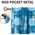 thumbnail image 5 of Circle Window Curtains, Vintage Fifties Rod Pocket Kids Blackout Curtains, Midcentury Atomic Art Lightweight Decorative Drapes 2-Panel Set for Living Room Bedroom Kitchen Dining Room-W42xL54in, 5 of 6